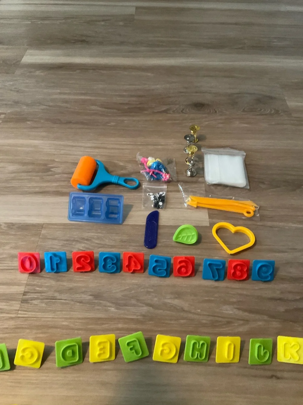 Play Doh | 50+ Set of Kids Alphabet Stamp and Play Dough Tool Set - Multicolor